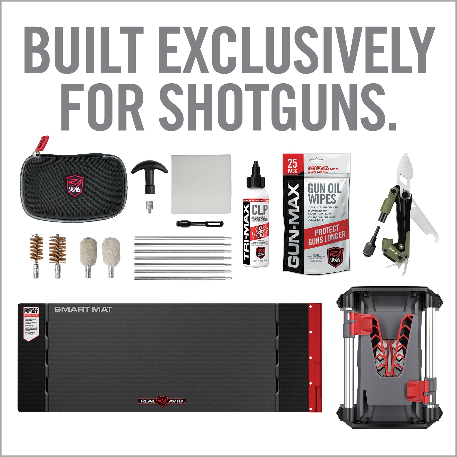 real-avid-gun-boss-shotgun-cleaning-pack-flinten-reinigungsset-mit-st-nder image 2