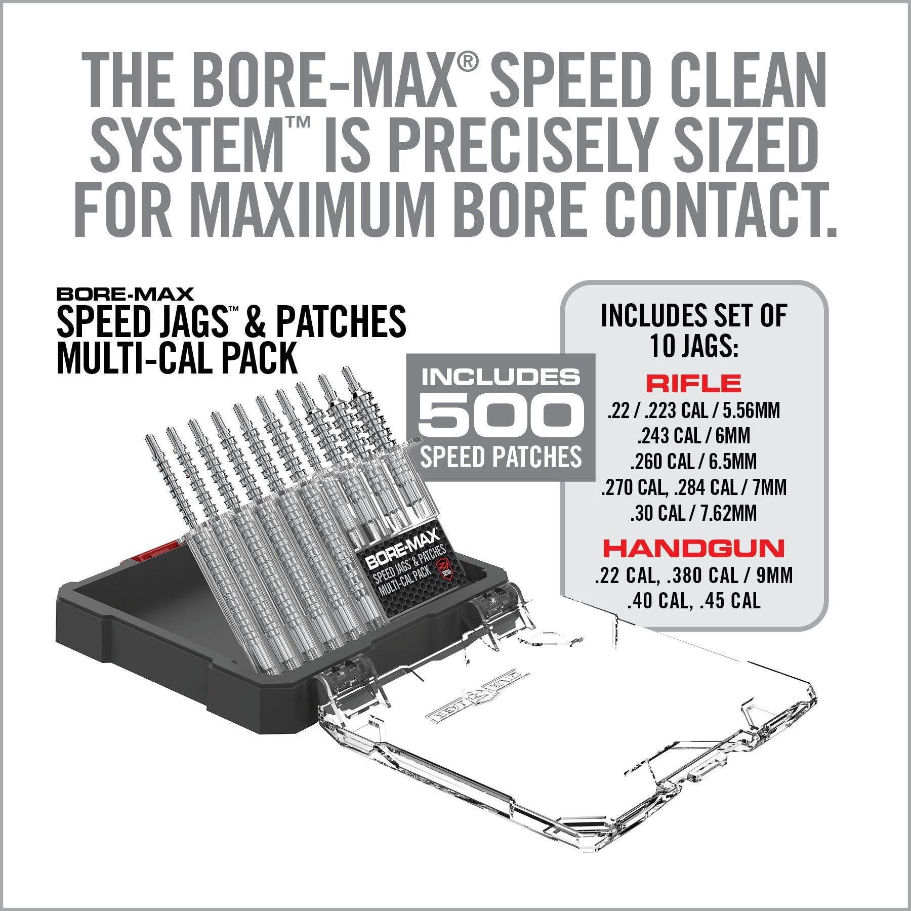 real-avid-bore-max-speed-jags-patches-multi-cal-pack-laufreinigungsset image 2
