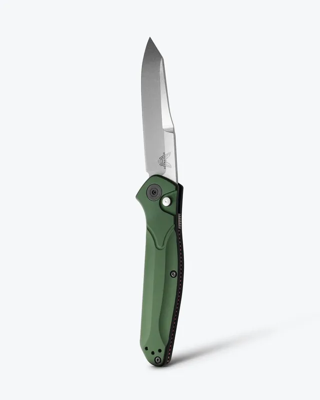 benchmade-auto-osborne-9400-automatikmesser-green-aluminum-reverse-tanto image 1