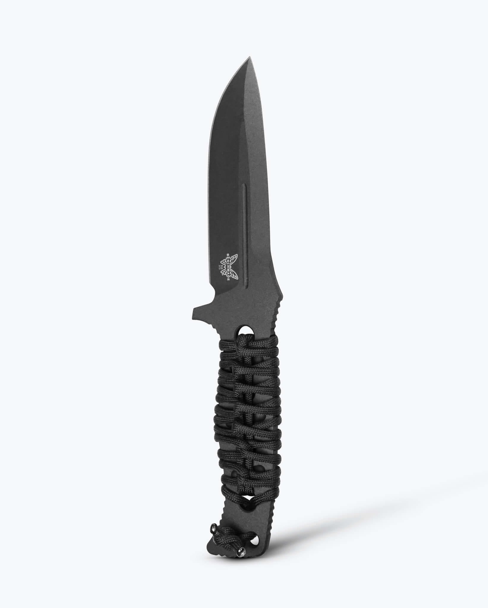 benchmade-fixed-adamas-375bk-02-black-paracord-drop-point image 1