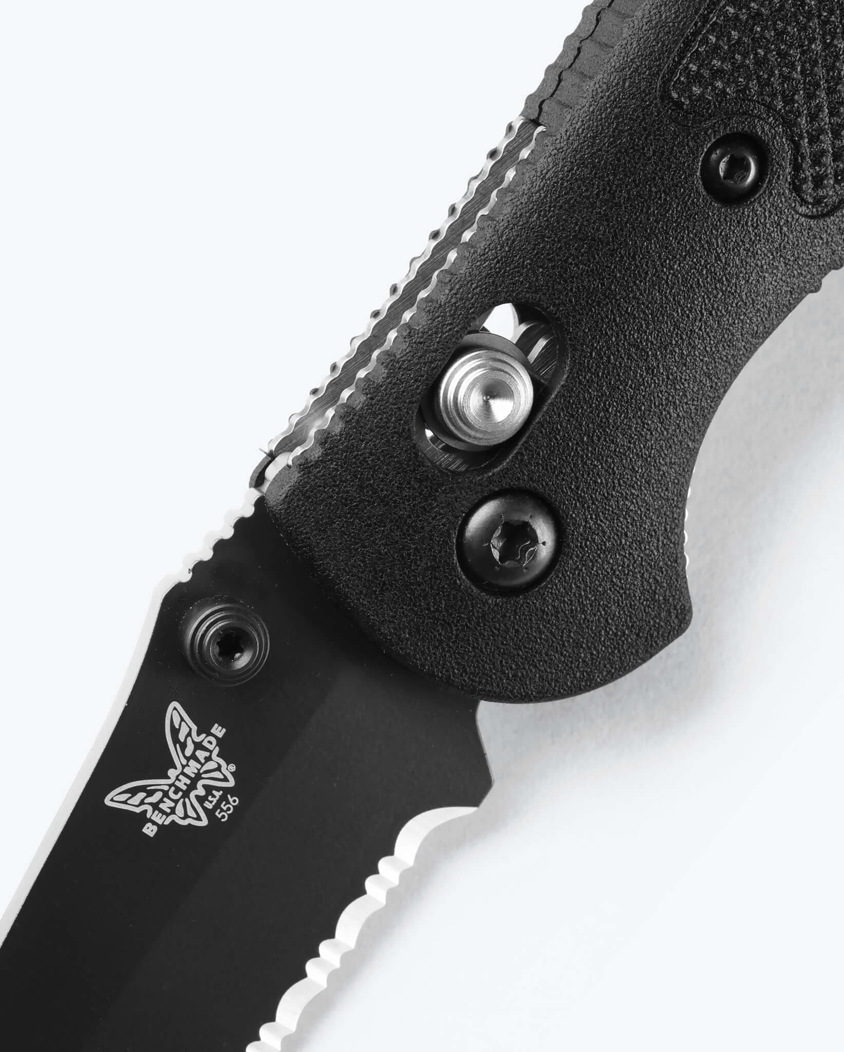 benchmade-mini-griptilian-556sbk-s30v-black-grivory-drop-point image 5