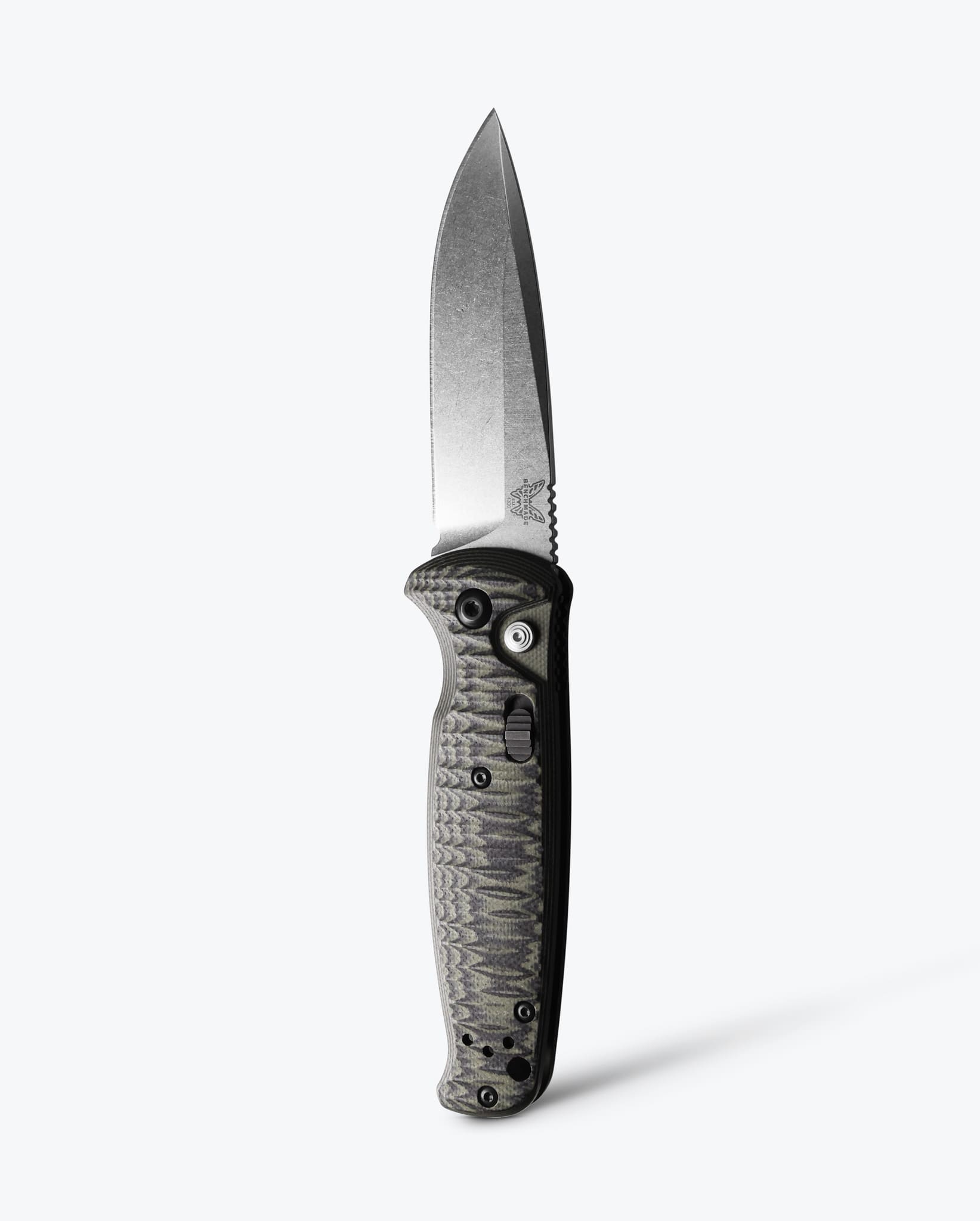 benchmade-cla-4300-1-automatikmesser-mit-gr-n-schwarzen-g10-griffschalen image 1