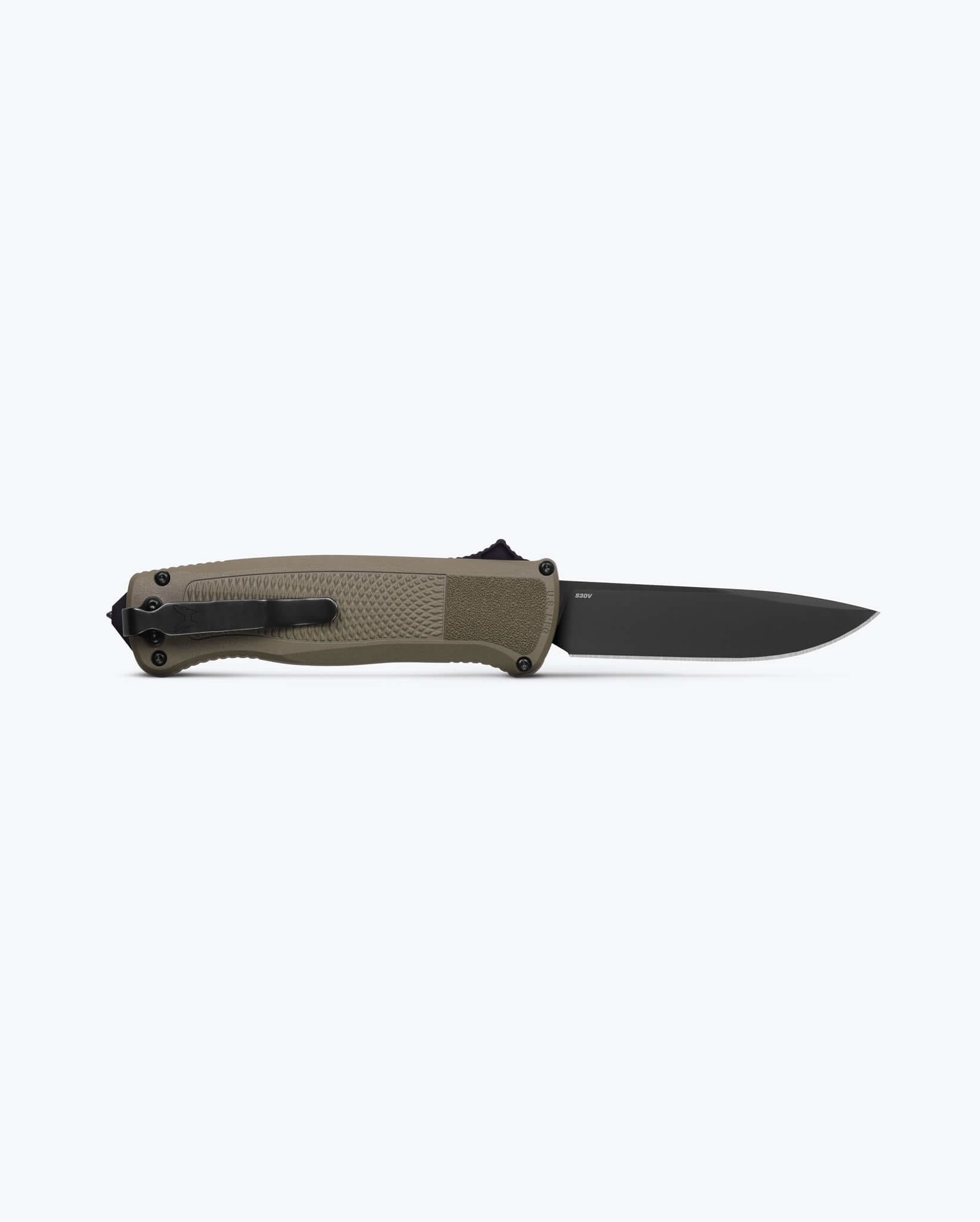 benchmade-shootout-5371bk-01-otf-automatikmesser-ranger-green-grivory-drop-point image 4