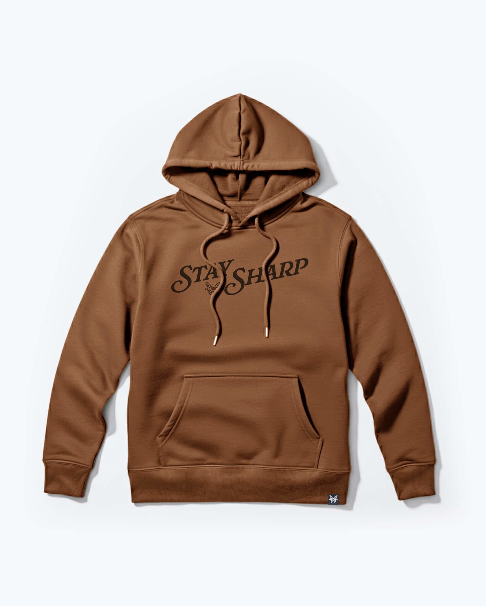benchmade-stay-sharp-hoodie-kapuzenpullover-saddle-10oz-cotton-poly image 1