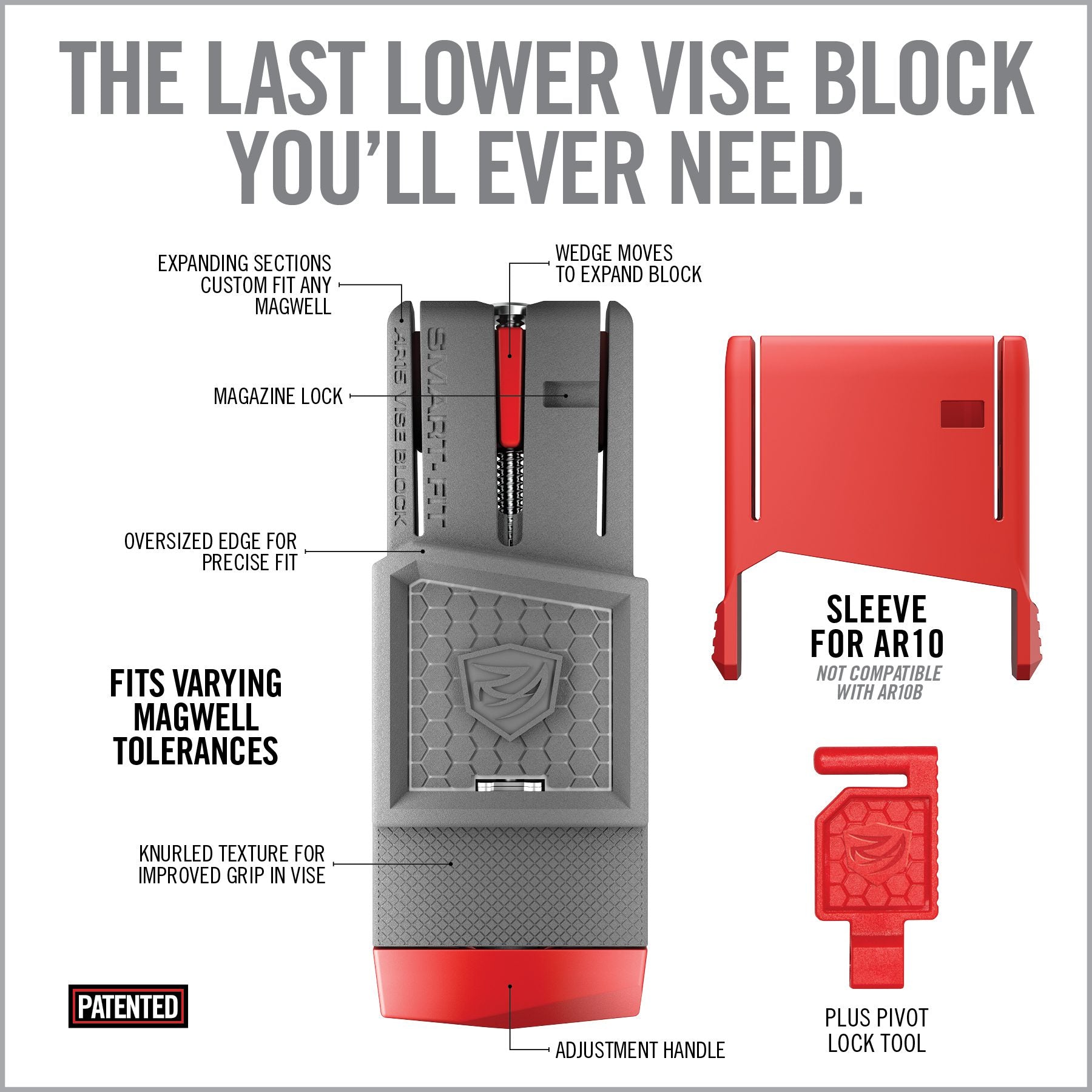 real-avid-smart-fit-ar15-vise-block-mit-h-lse-f-r-ar10-unterer-systemkasten-halt image 6