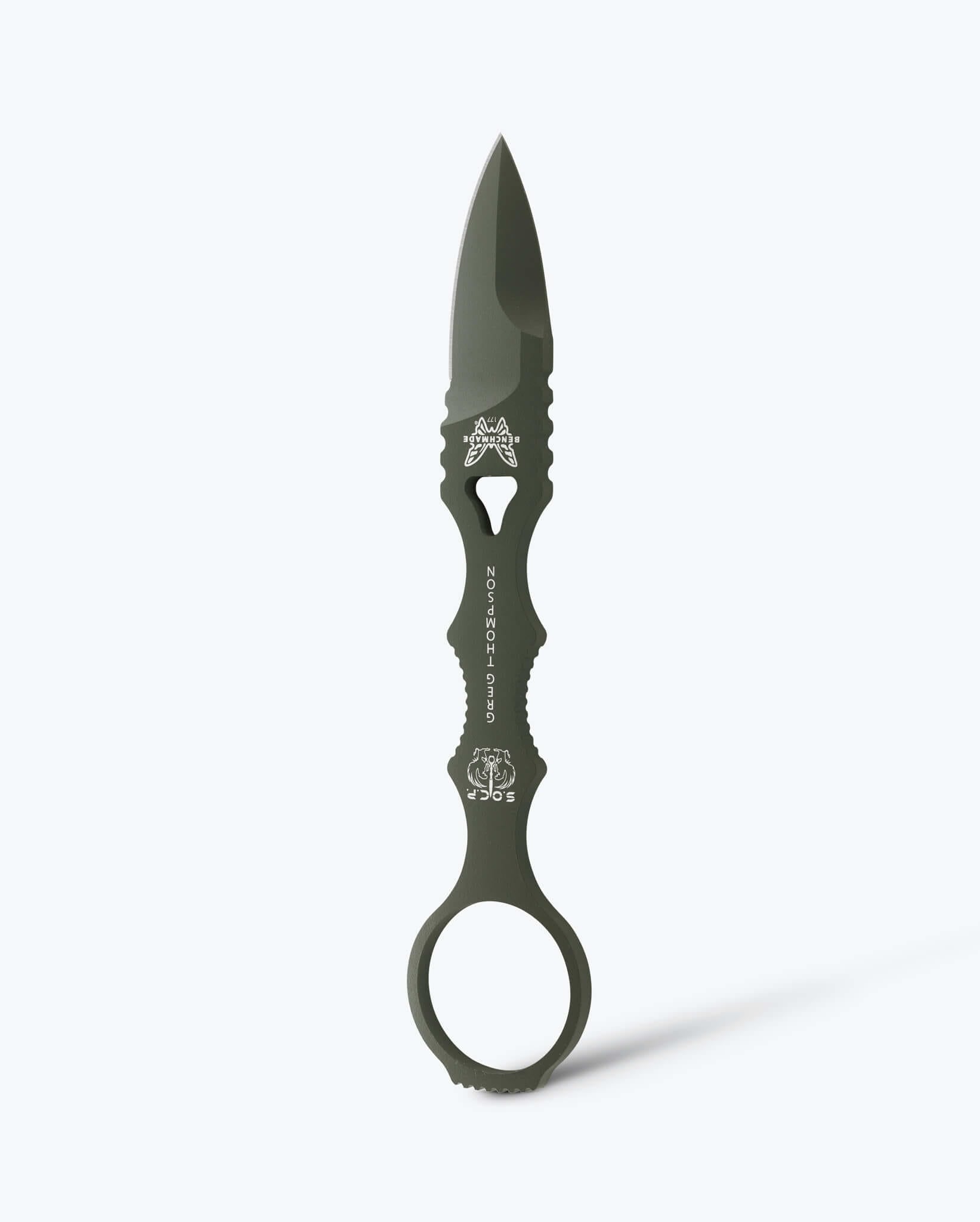 benchmade-mini-socp-dagger-177gn-feststehender-dolch-od-green-spear-point image 1