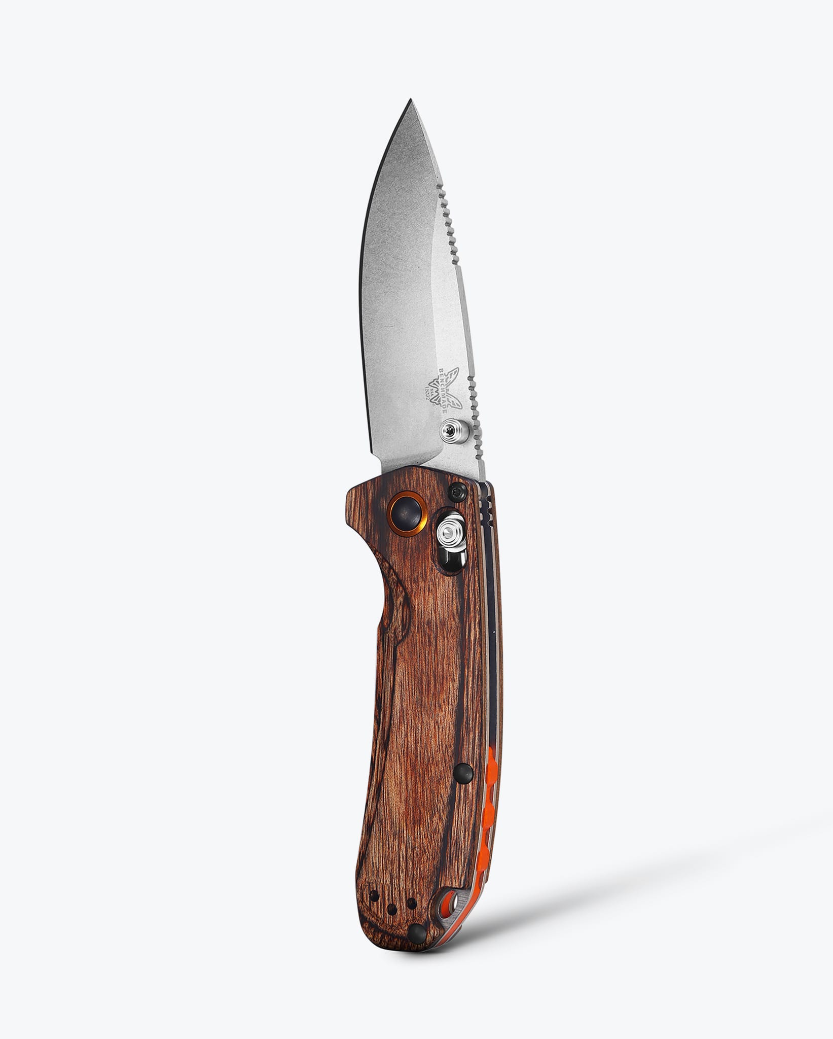 benchmade-north-fork-15032-klappmesser-stabilized-wood-drop-point image 1