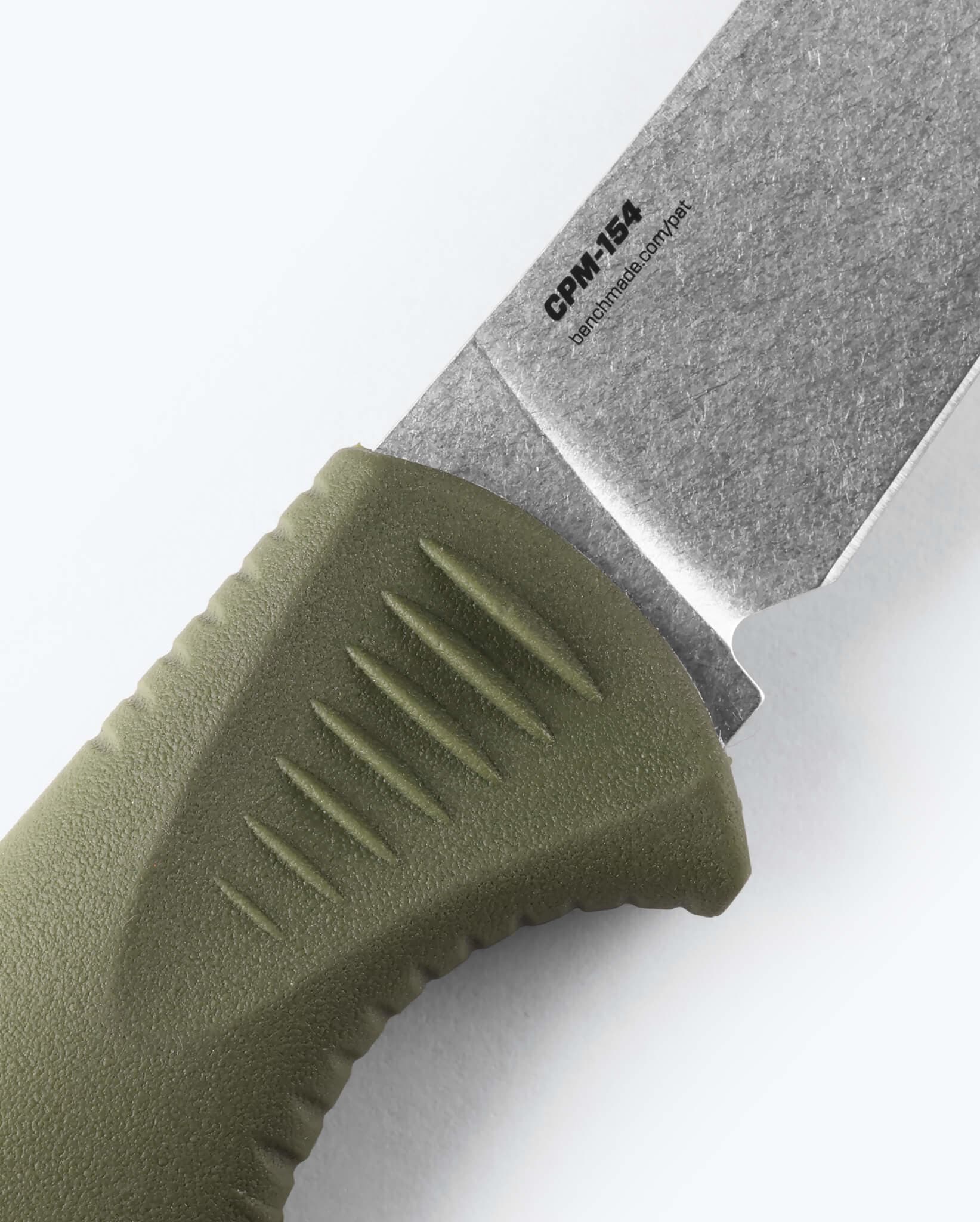 benchmade-meatcrafter-15505-4-trailing-point-dark-olive-santoprene-feststehend image 5