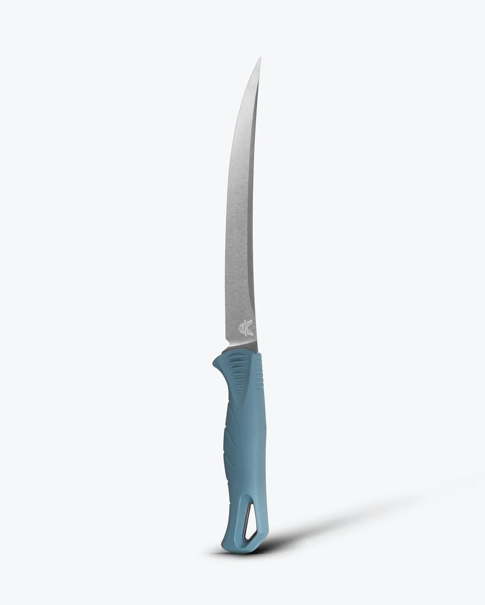 benchmade-fishcrafter-18010-filetiermesser-7-trailing-point-depth-blue-santopren image 1
