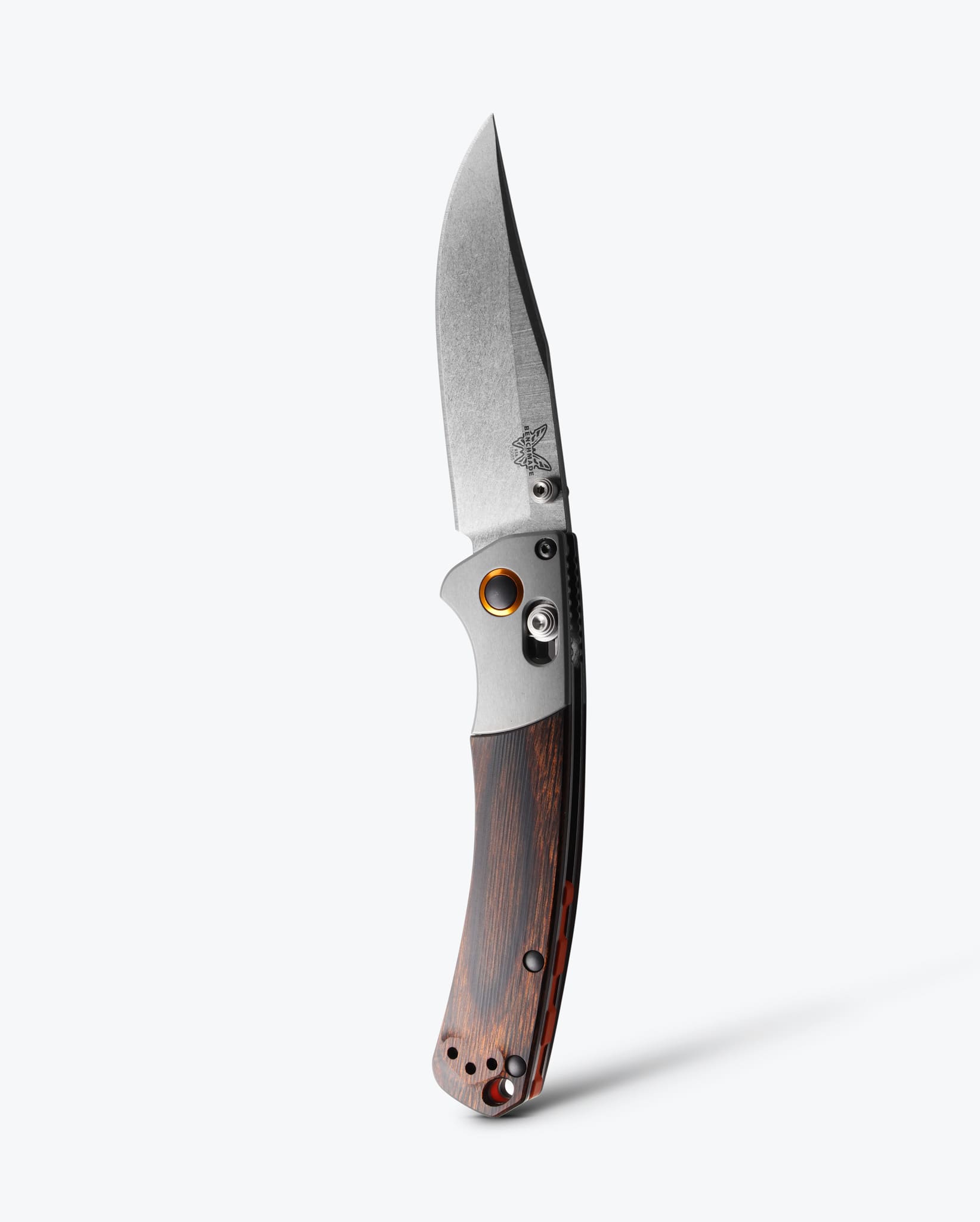 benchmade-mini-crooked-river-15085-2-klappmesser-gray-aluminum-wood-clip-point image 1