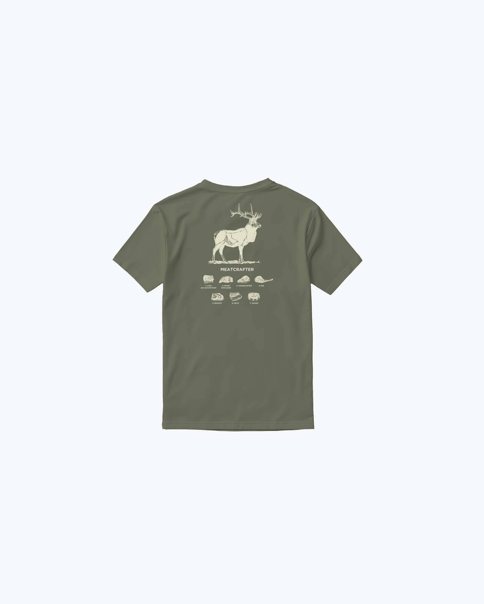 benchmade-meatcrafter-ss-herren-t-shirt-50217-olive-baumwolle image 3