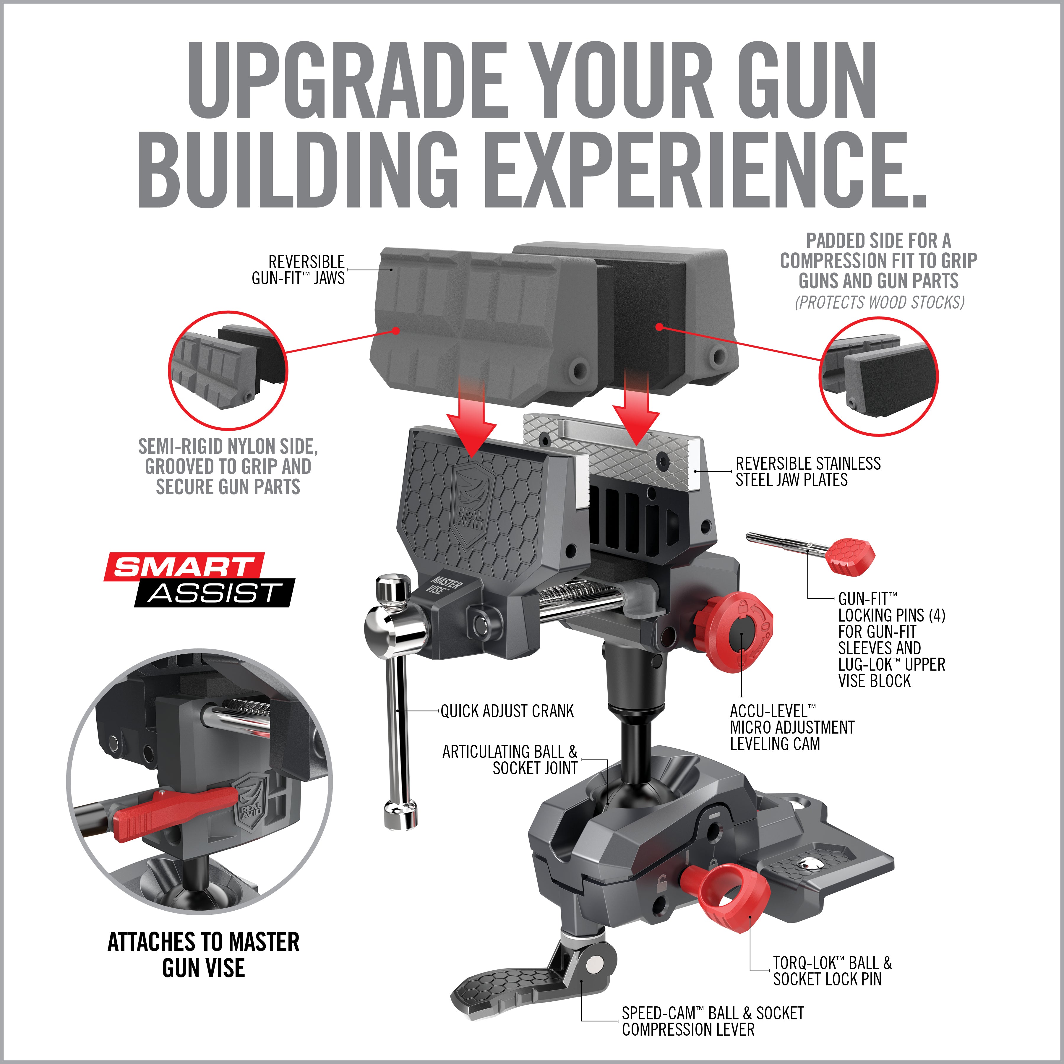 real-avid-master-gun-vise-smart-assist-combo-waffen-schraubstock-set image 3