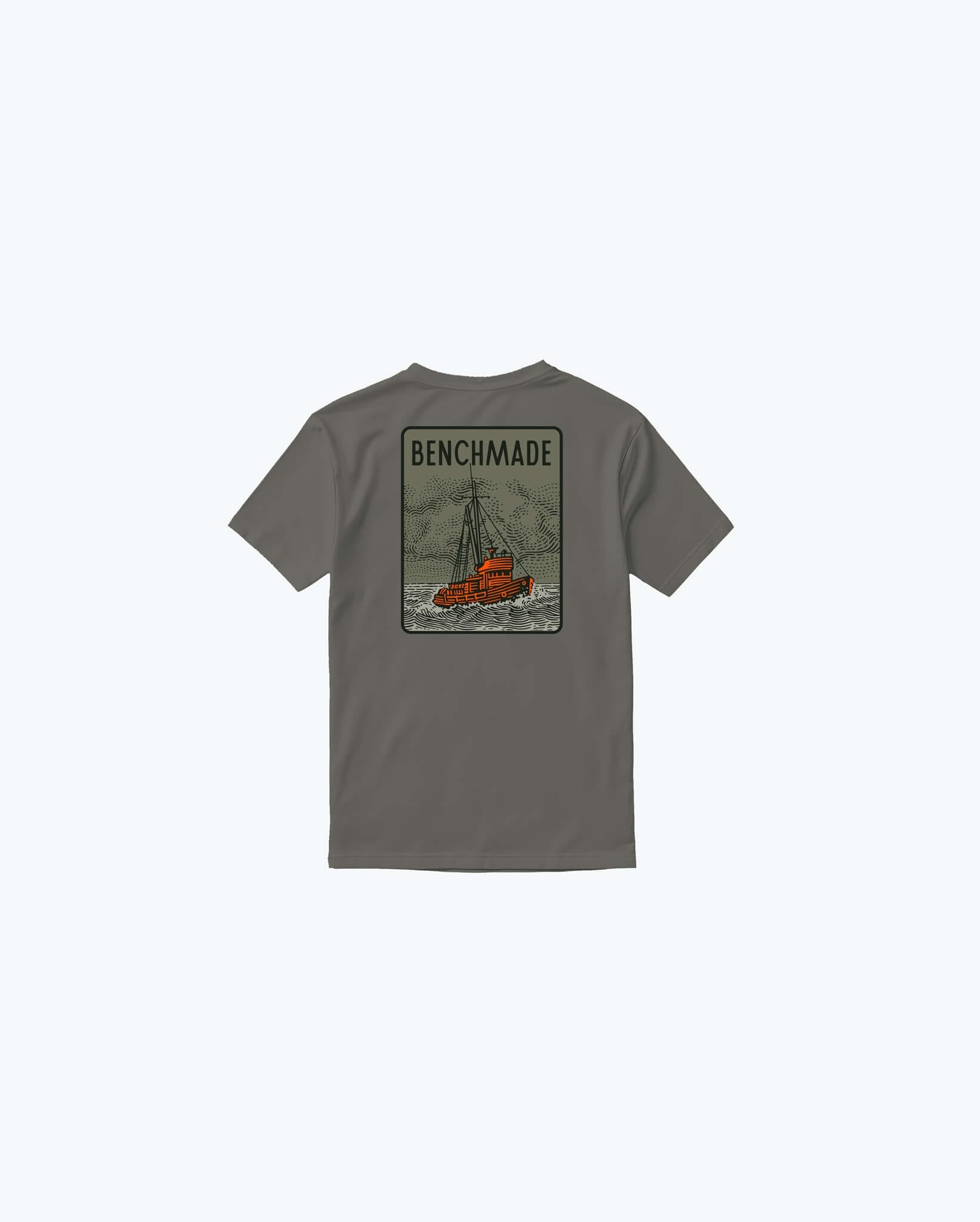 benchmade-trawler-ss-tee-asphalt-baumwoll-t-shirt image 3