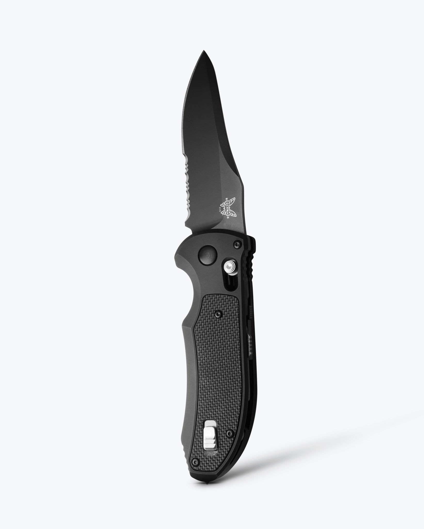 benchmade-auto-triage-automatik-rettungsmesser-black-aluminum-g10-sheepsfoot image 1