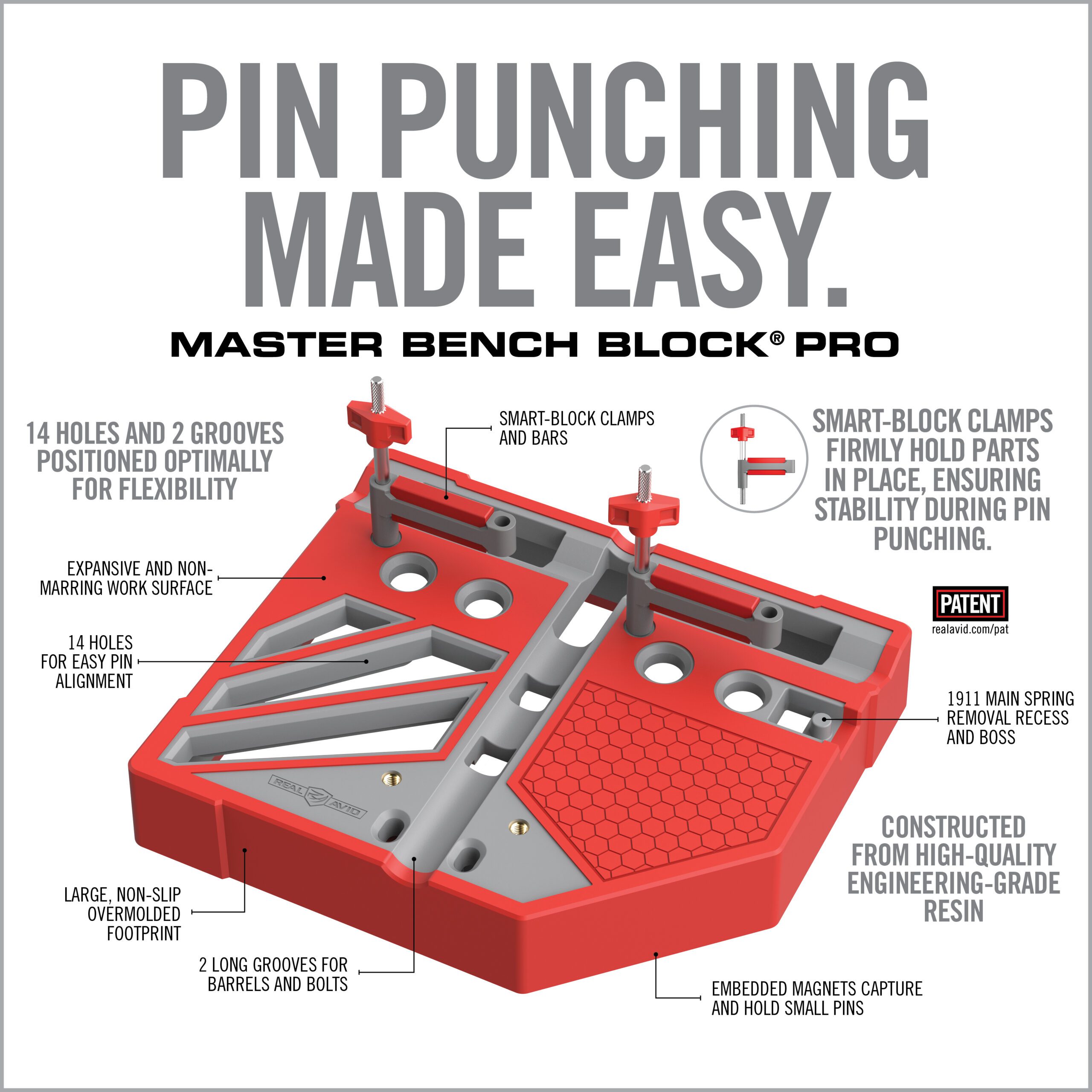 real-avid-master-bench-block-pro-universal-montageblock-f-r-kurz-und-langwaffen image 3