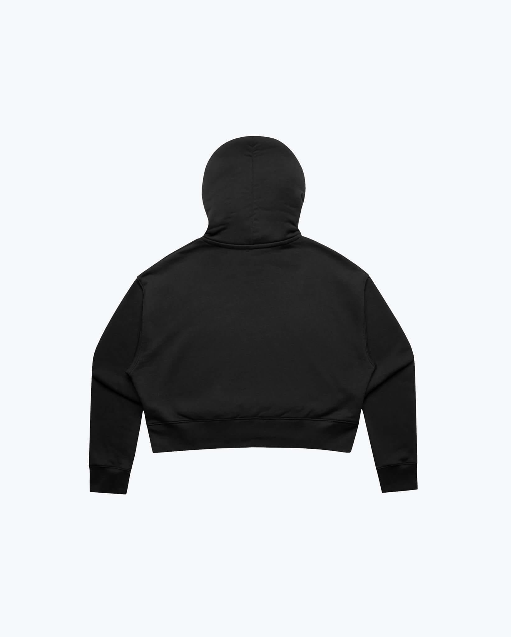 benchmade-womens-script-pullover-hoodie-schwarz-damen-kapuzenpullover image 3