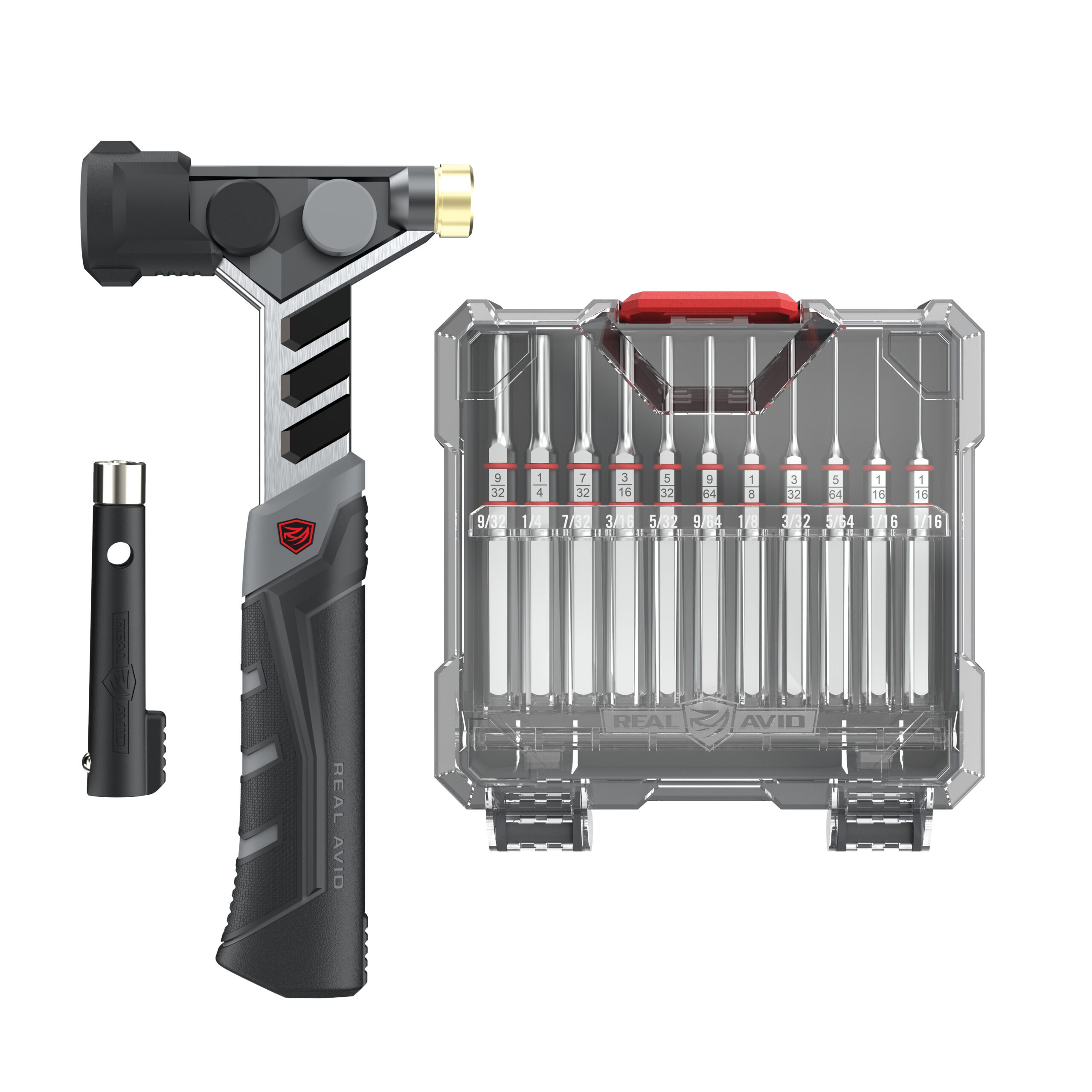 real-avid-armorer-s-master-hammer-accu-punch-11-teiliges-splinttreiber-set image 1