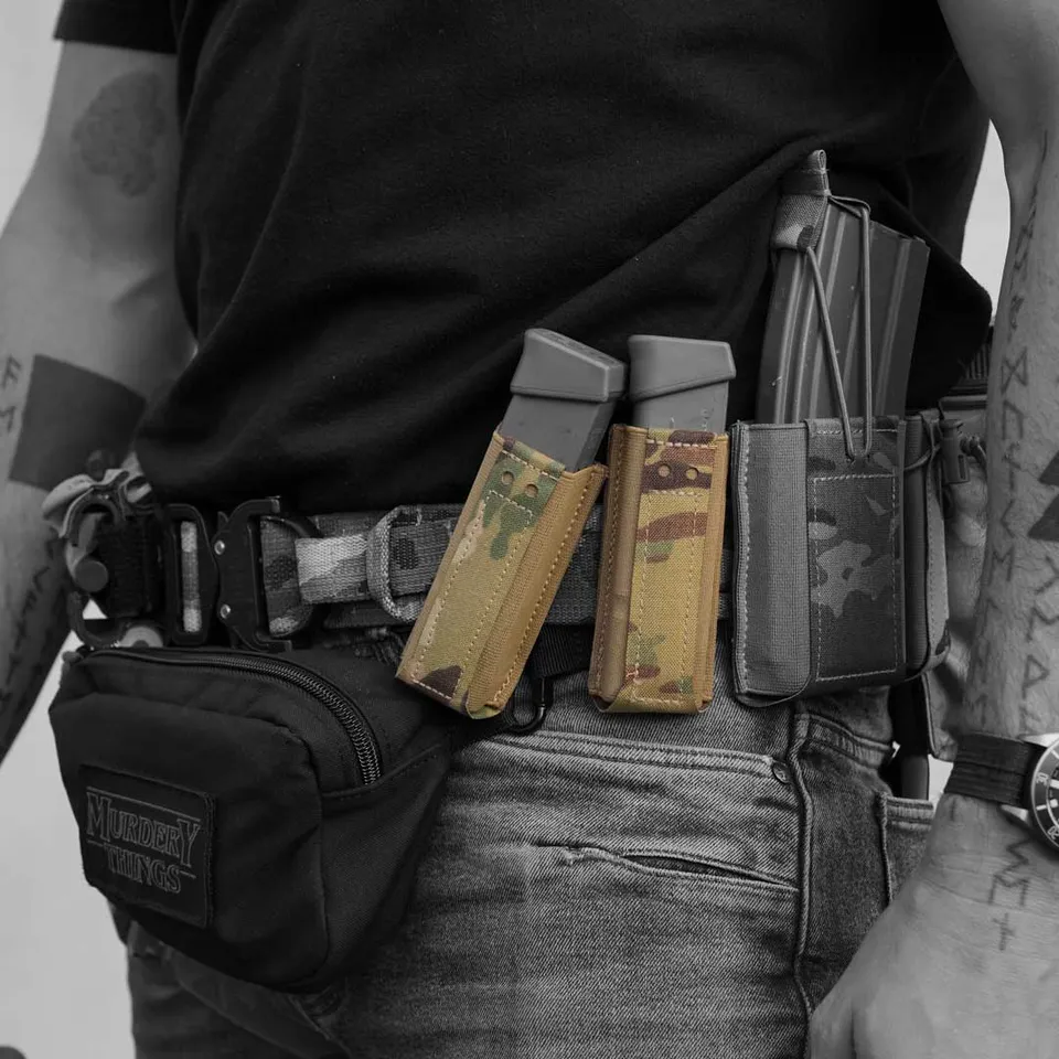 black-trident-omerta-pistol-mag-pouch-coyote-elastische-magazintasche-9mm-10mm image 1