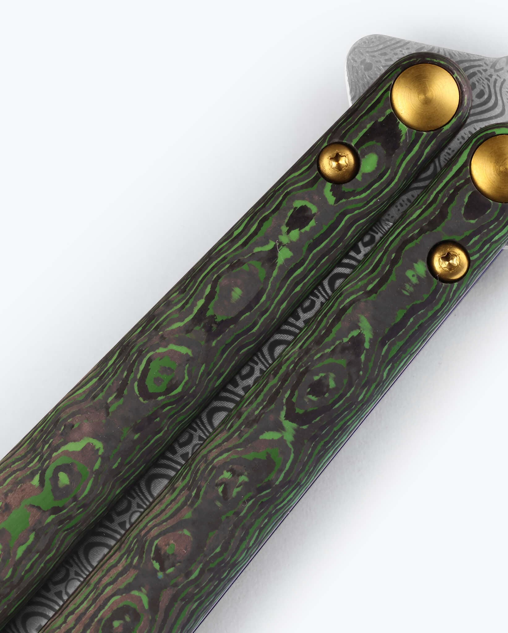 benchmade-necron-99-242-butterflymesser-gold-class-jungle-wear-green image 5