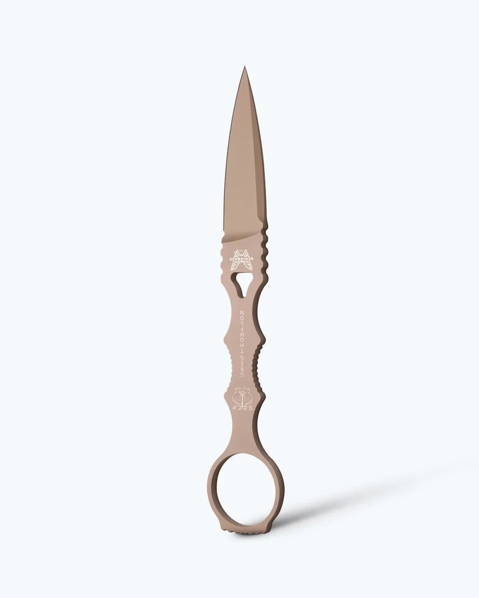 benchmade-socp-dagger-174sn-single-edge-tan-sheath image 1