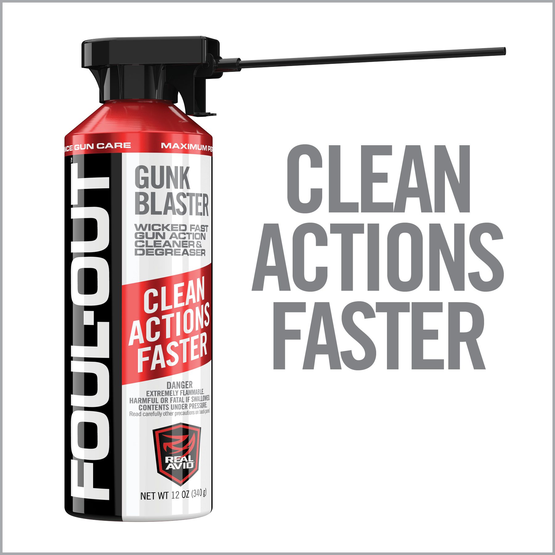 real-avid-foul-out-gunk-blaster-waffenreiniger-12-oz-aerosol image 2