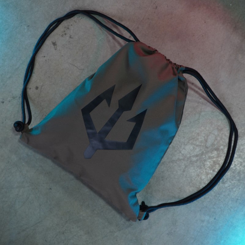 black-trident-gym-bag-beuteltasche-recyceltes-poly-mas-grey image 3