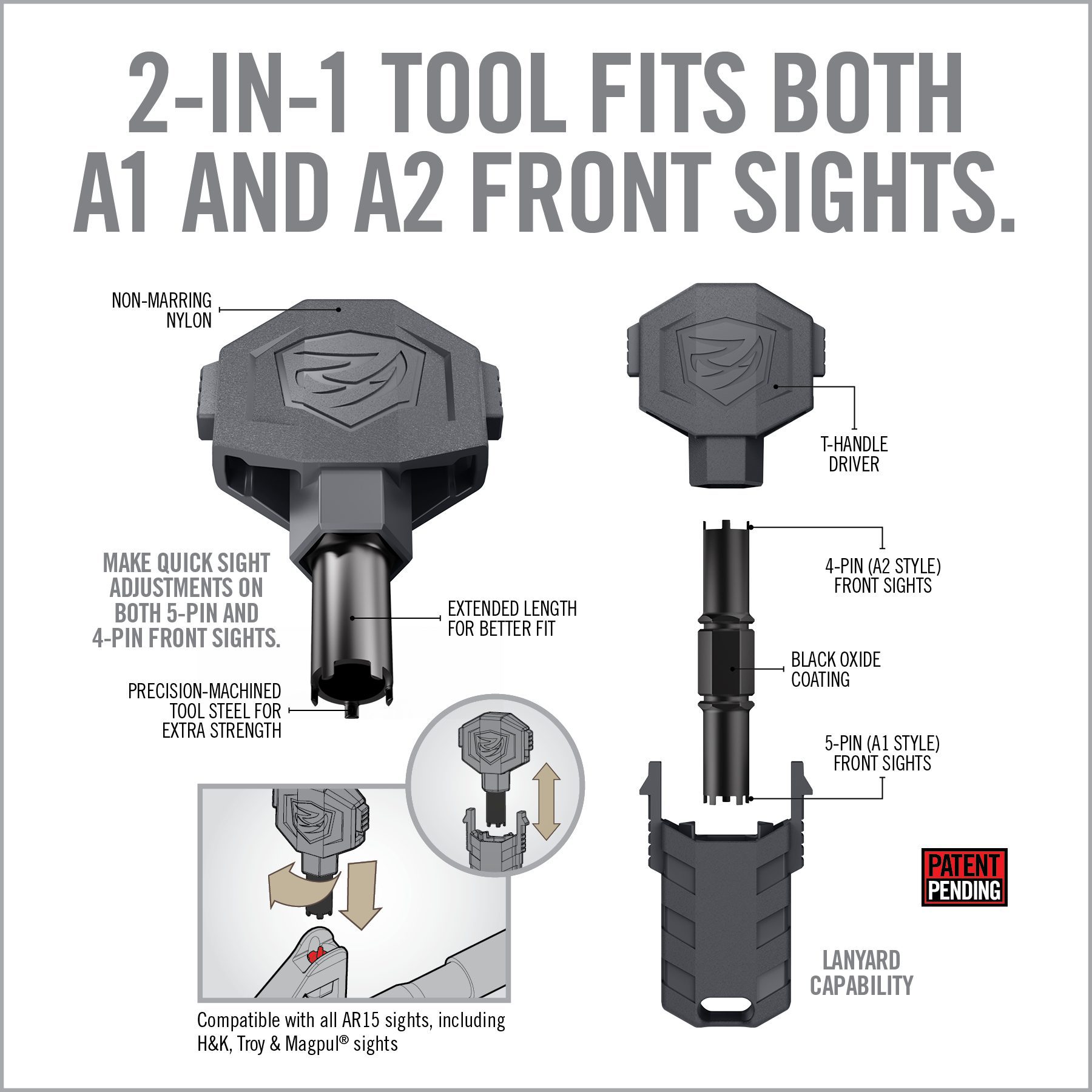 real-avid-front-sight-adjuster-pro-ar-kornversteller image 5
