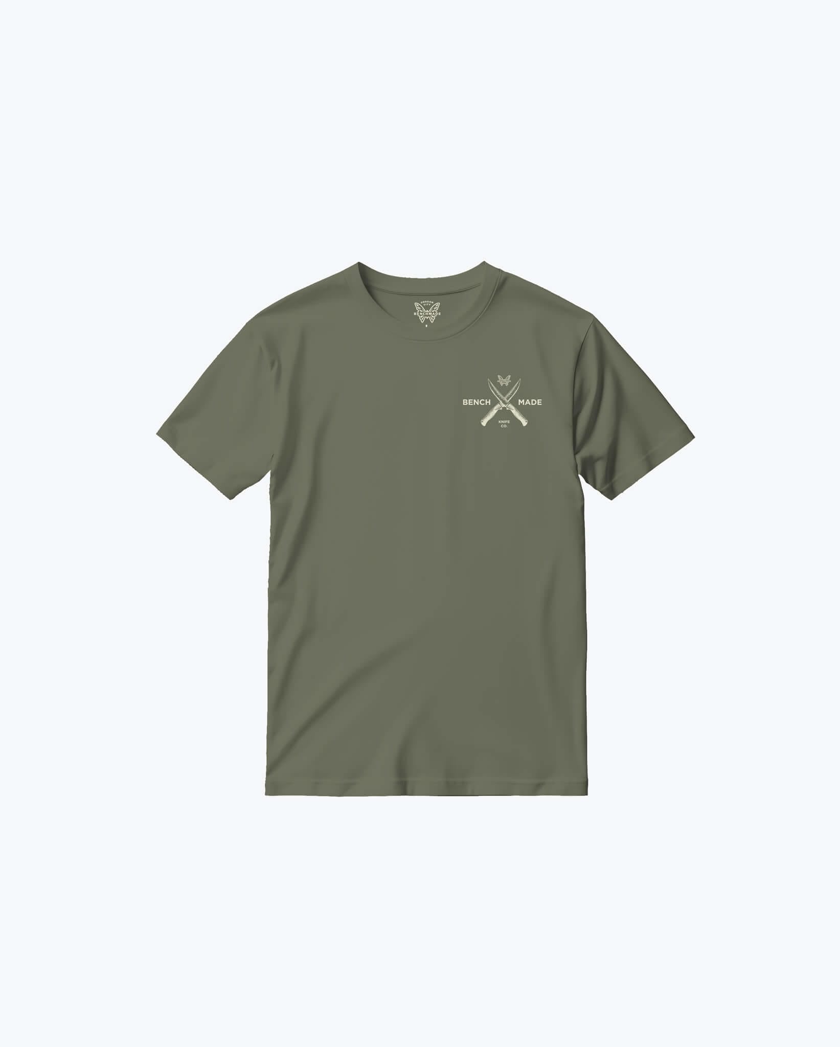 benchmade-meatcrafter-ss-herren-t-shirt-50217-olive-baumwolle image 1