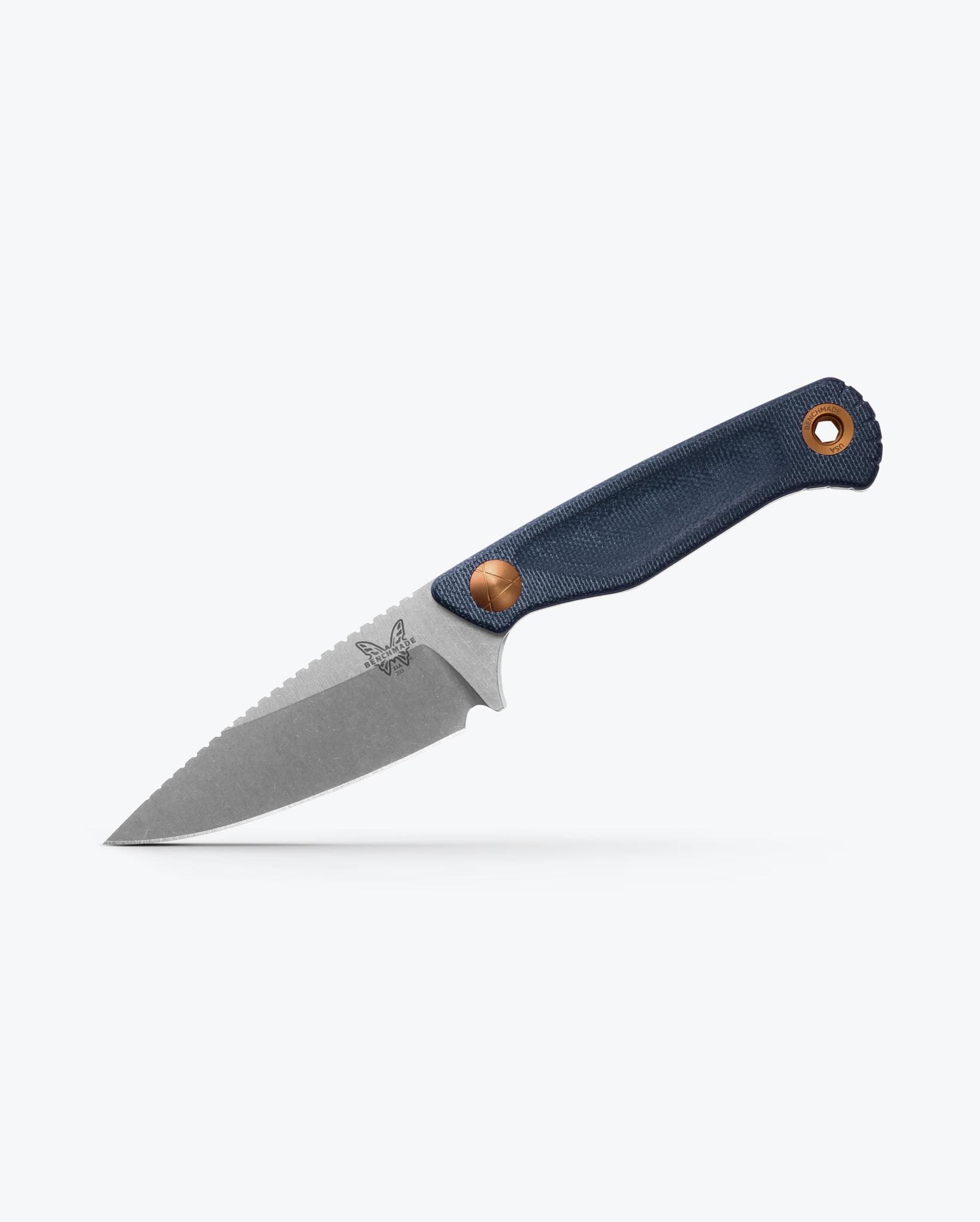benchmade-dacian-203-04-feststehendes-messer-blue-denim-micarta-spear-point image 2