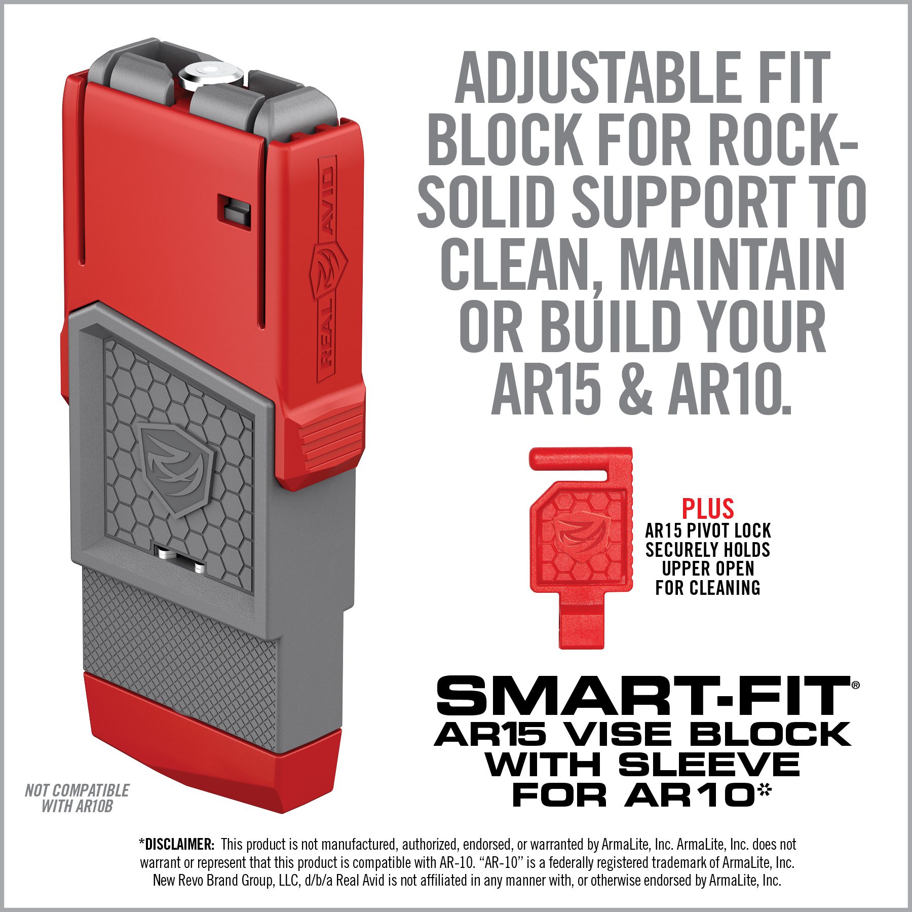 real-avid-smart-fit-ar15-vise-block-mit-h-lse-f-r-ar10-unterer-systemkasten-halt image 3