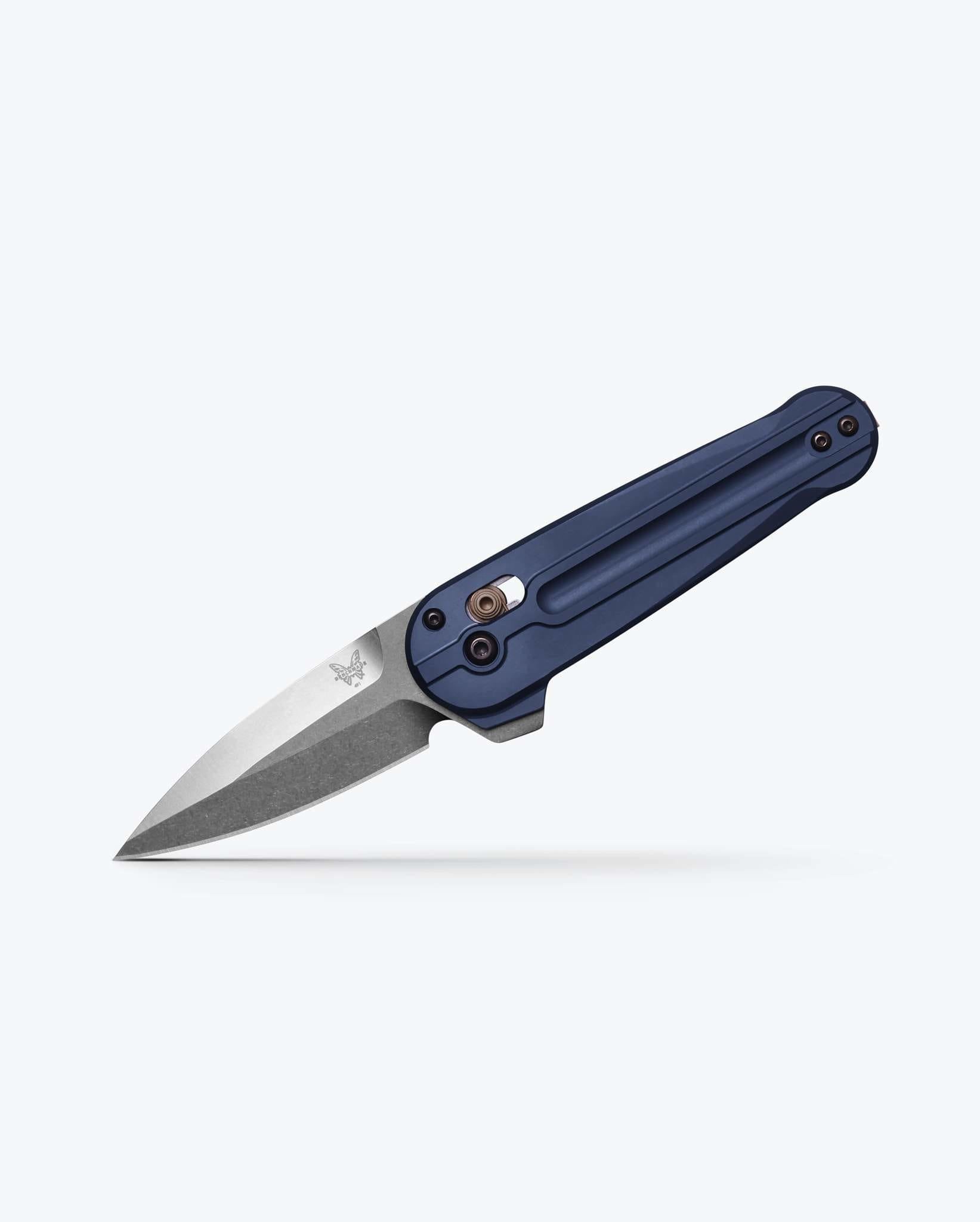 benchmade-lowden-491-klappmesser-crater-blue-aluminium-spear-point image 2