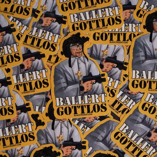 black-trident-ballert-gottlos-sticker-outdoor-aufkleber image 1