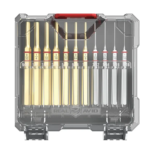 real-avid-accu-punch-11-teiliges-splinttreiber-set-messing-stahl image 1