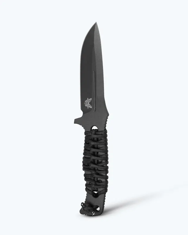 benchmade-fixed-adamas-375bk-02-black-paracord-drop-point image 1