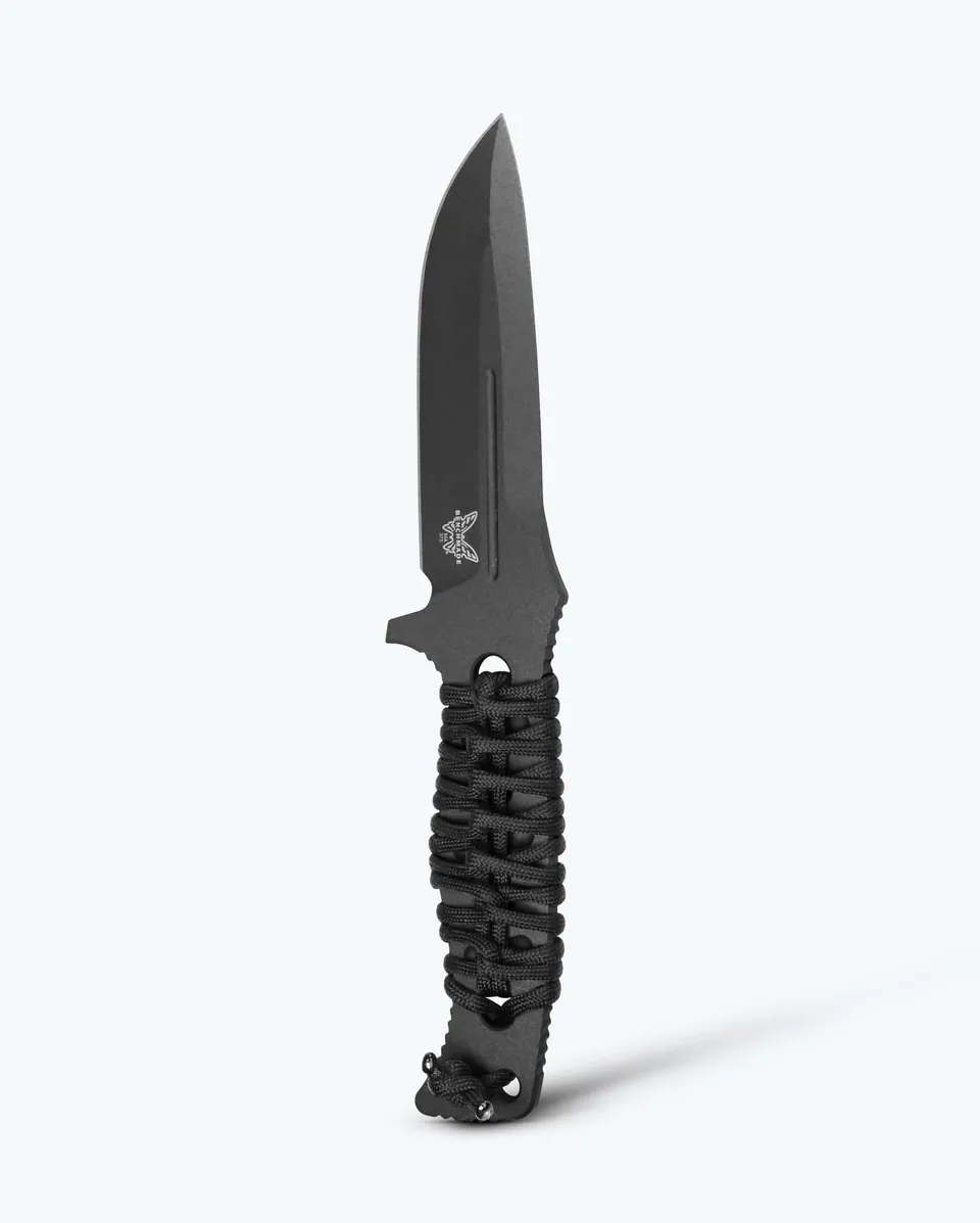 benchmade-fixed-adamas-375bk-02-black-paracord-drop-point image 1