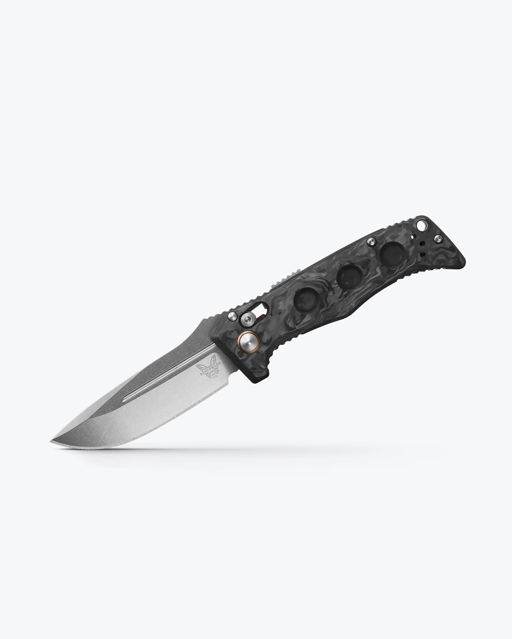 benchmade-mini-auto-adamas-2730-03-marbled-carbon-drop-point-cpm-magnacut image 2