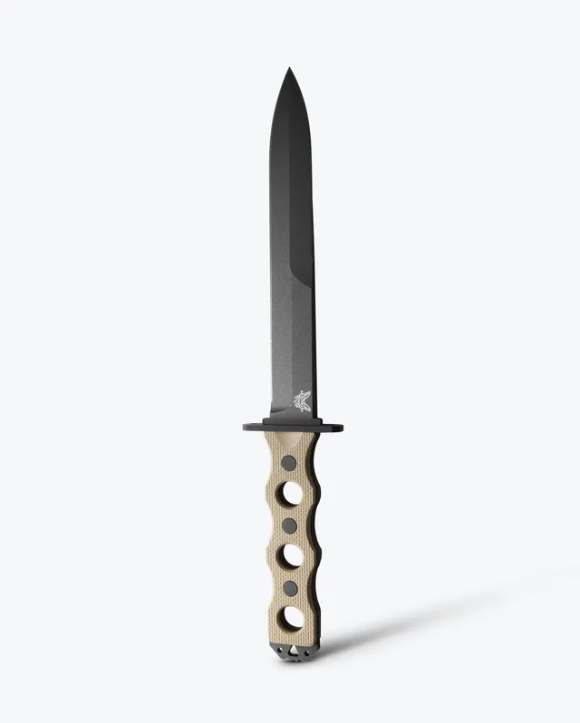 benchmade-socp-fixed-blade-185bk-1-desert-tan-g10-fixed image 1