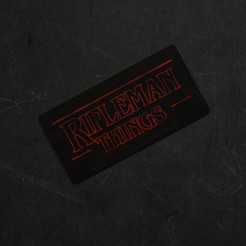 black-trident-strange-stickers-aufkleber-set image 4