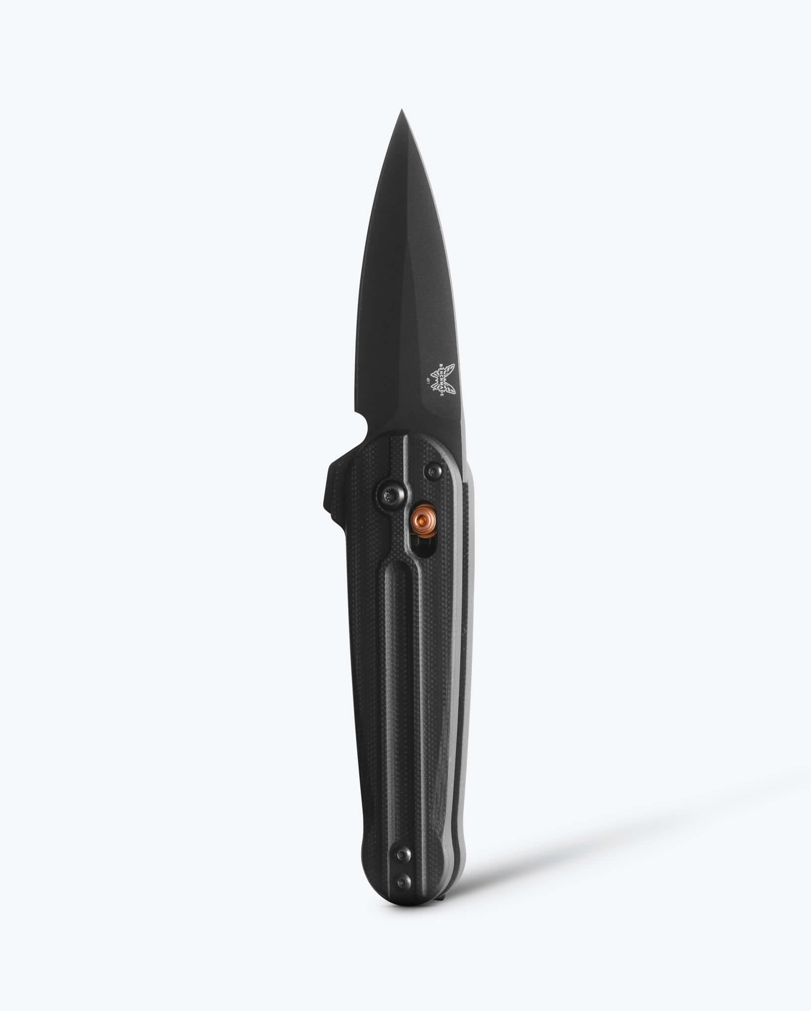 benchmade-lowden-491bk-02-black-g10-spear-point-flipper image 1