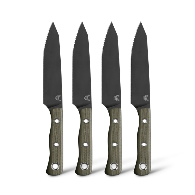 benchmade-custom-table-knife-set-4001-tischmesser-set-edelstahl-gezahnt image 1