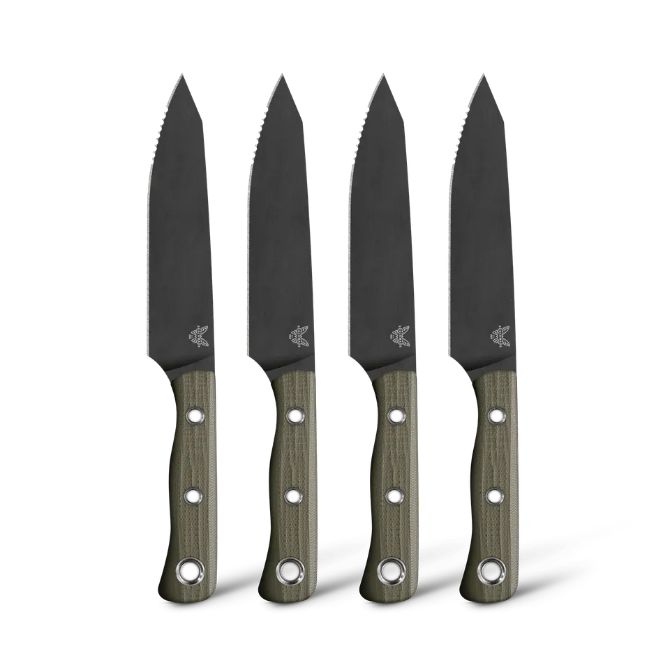 benchmade-custom-table-knife-set-4001-tischmesser-set-edelstahl-gezahnt image 1