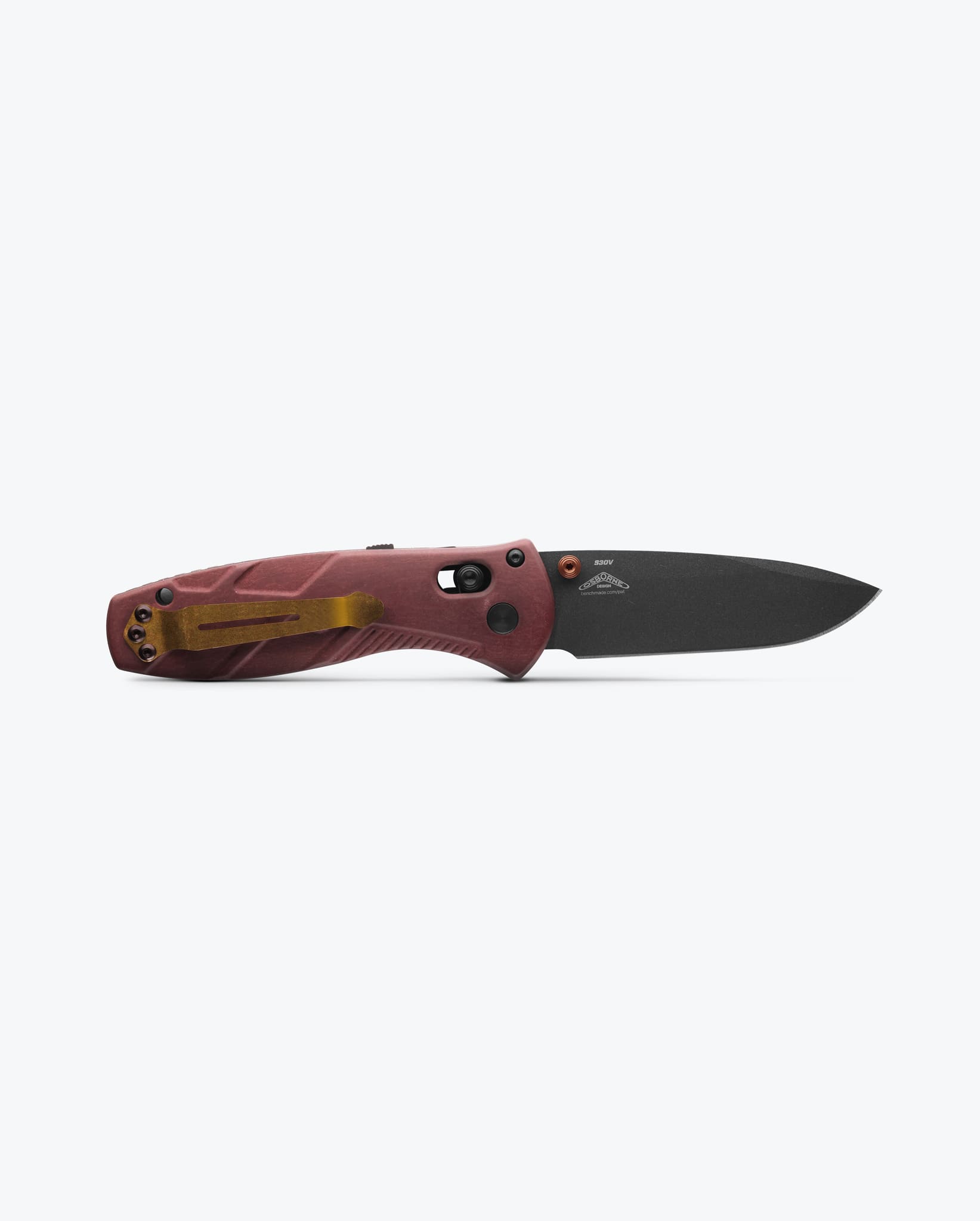 benchmade-mini-barrage-585bk-04-drop-point-taschenmesser-redstone image 4