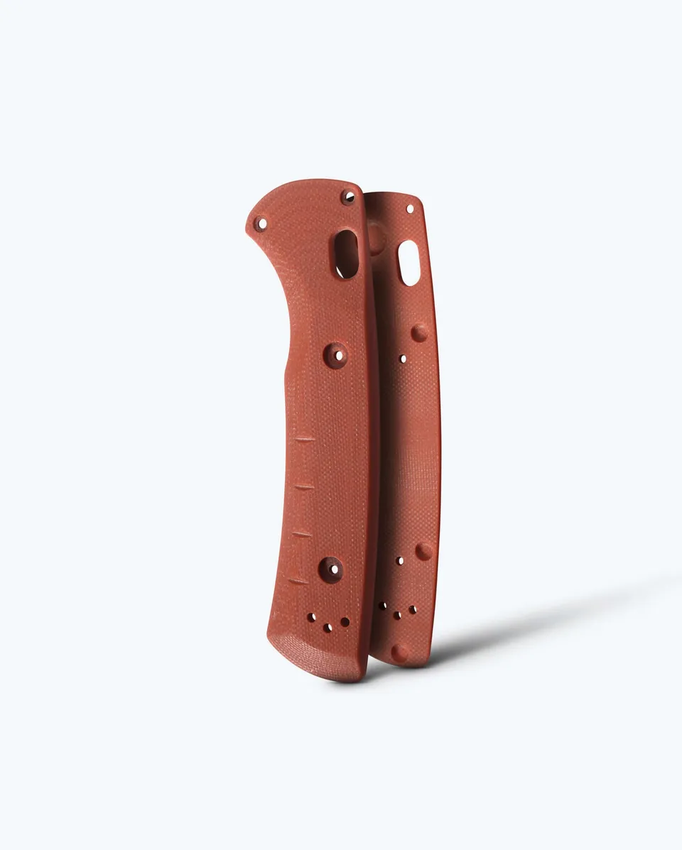 benchmade-handle-set-50260-f-r-15090-slipridge-griffschalen-rust-orange-g10 image 1