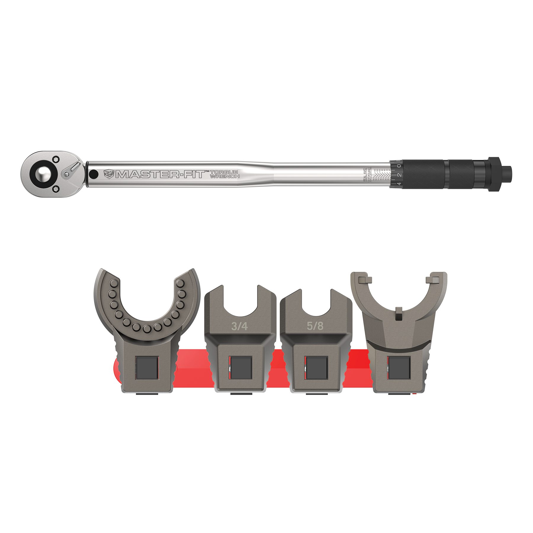 real-avid-master-fit-5-teiliges-a2-crowfoot-schl-sselset-mit-drehmomentschl-ssel image 1