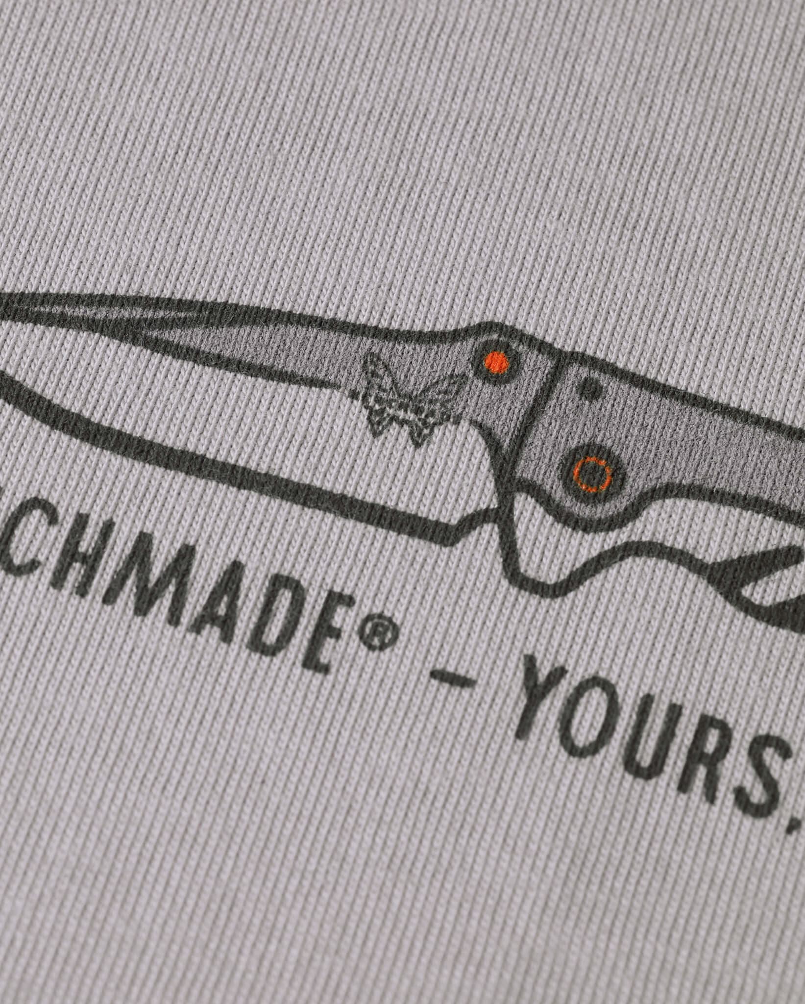 benchmade-yours-for-life-ss-tee-gray-baumwoll-t-shirt image 4
