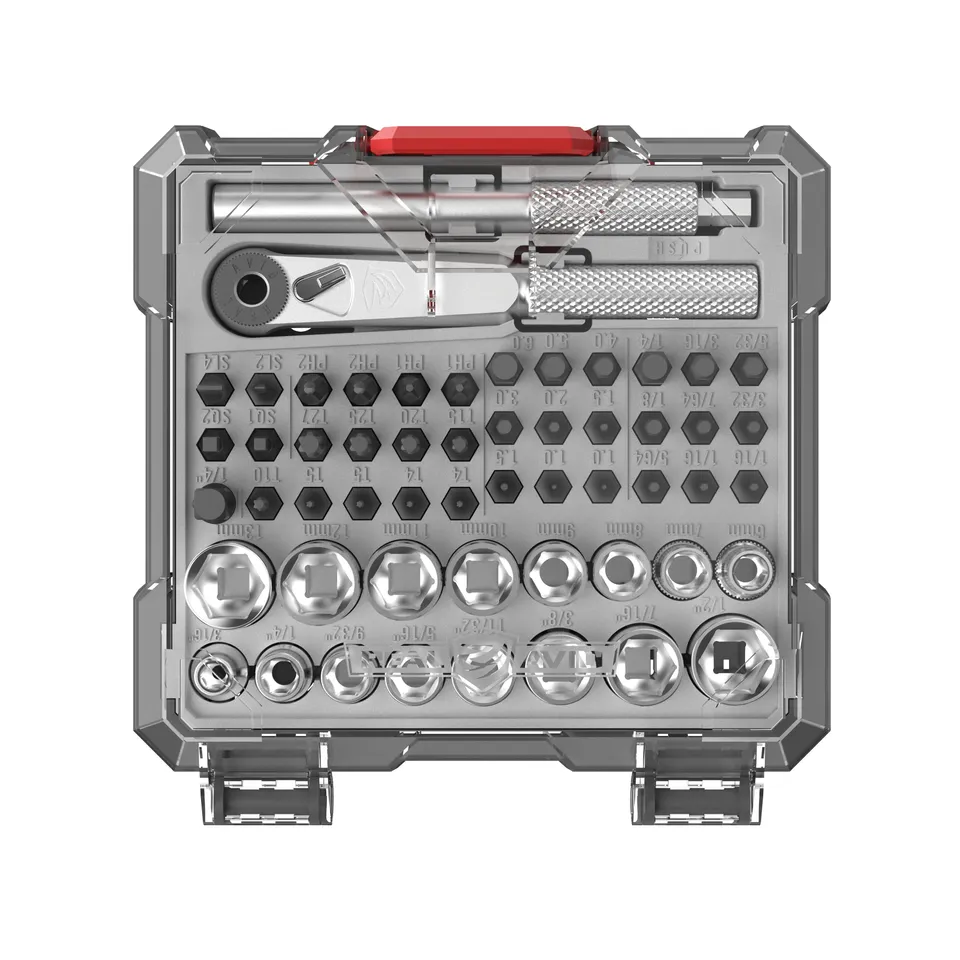 real-avid-x3-driver-52-teiliges-stecknuss-b-chsenmacher-bit-set image 1