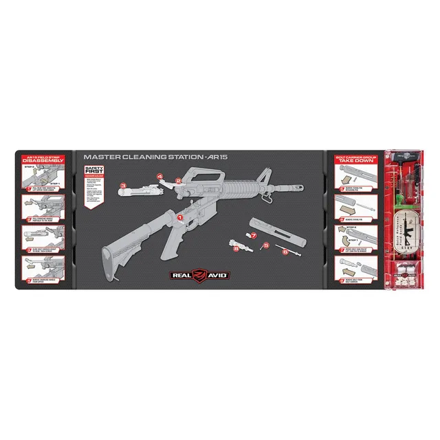 real-avid-master-cleaning-station-ar15-reinigungsstation-mit-matte-und-werkzeugk image 1
