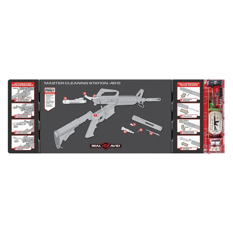 real-avid-master-cleaning-station-ar15-reinigungsstation-mit-matte-und-werkzeugk image 1