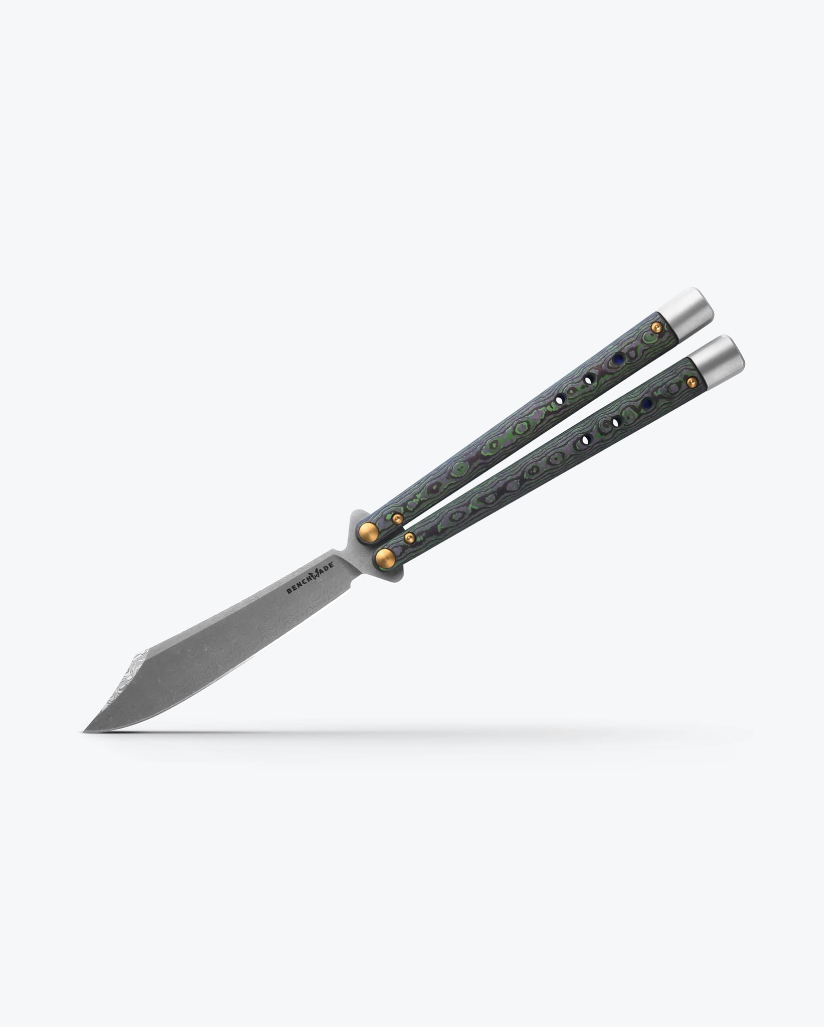 benchmade-necron-99-242-butterflymesser-gold-class-jungle-wear-green image 2