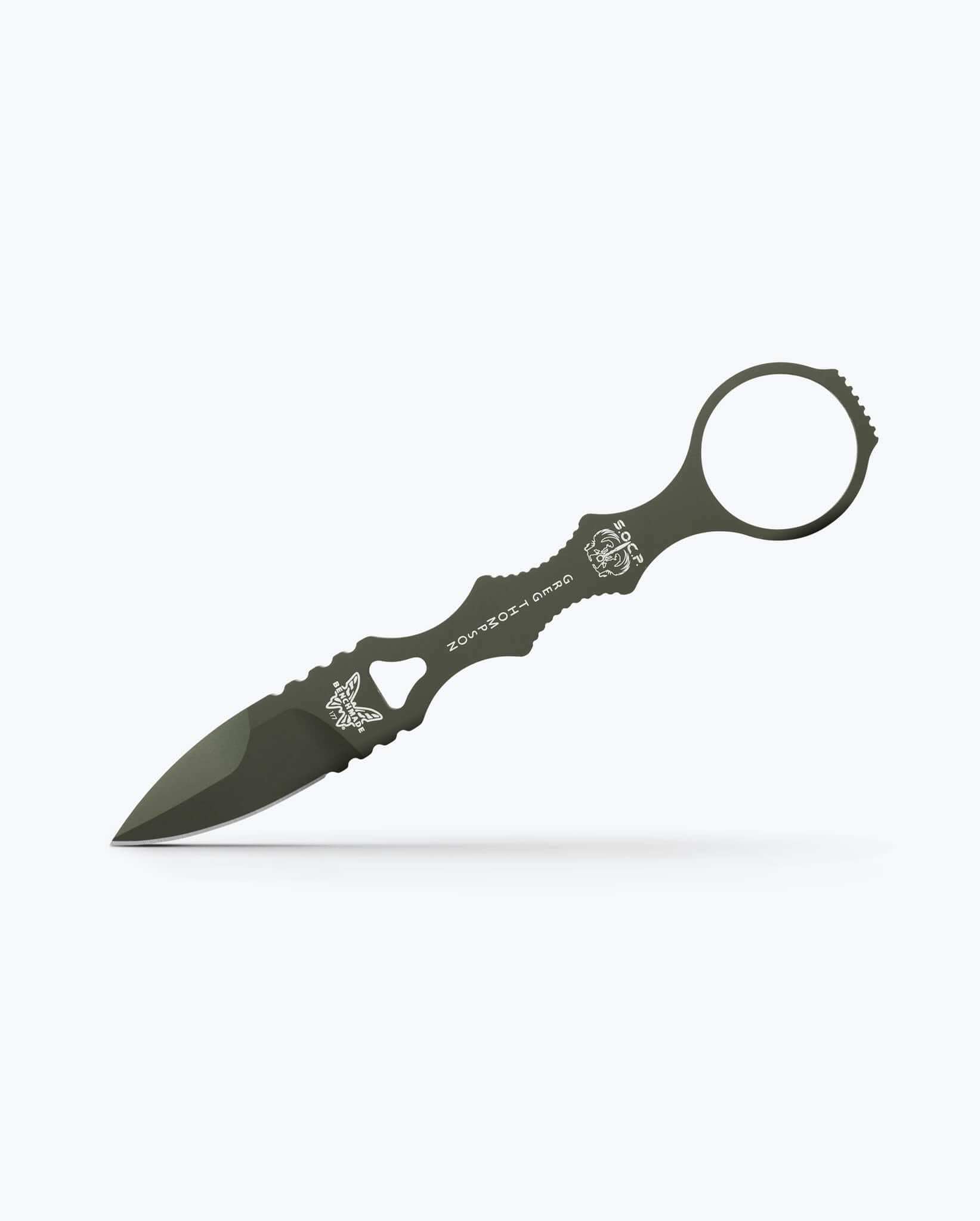 benchmade-mini-socp-dagger-177gn-feststehender-dolch-od-green-spear-point image 2